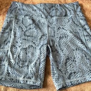 Athletic Works Biker Shorts with Adjustable Waistband and Pockets